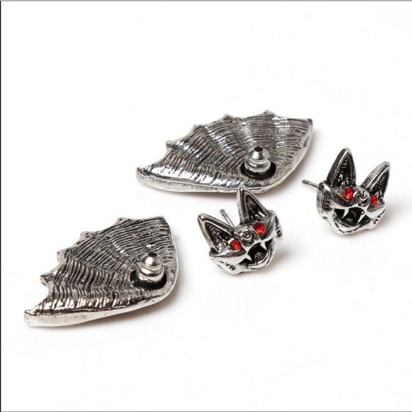 BAT EARRINGS - Picture 2 of 3